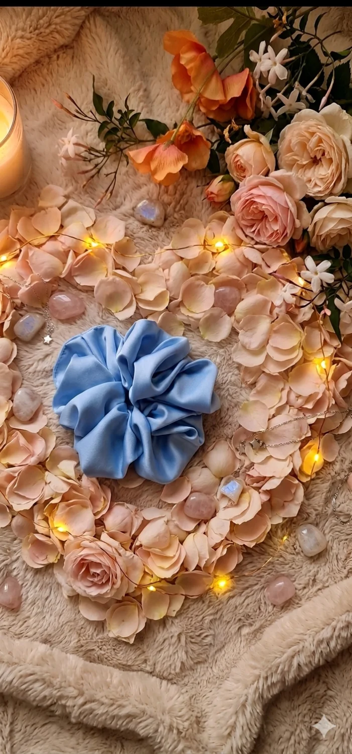 Scrunchie z dodatkiem jedwabiu standard