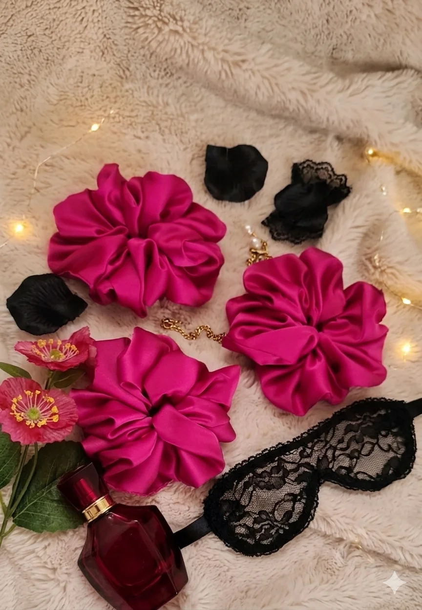 Scrunchie z dodatkiem jedwabiu standard