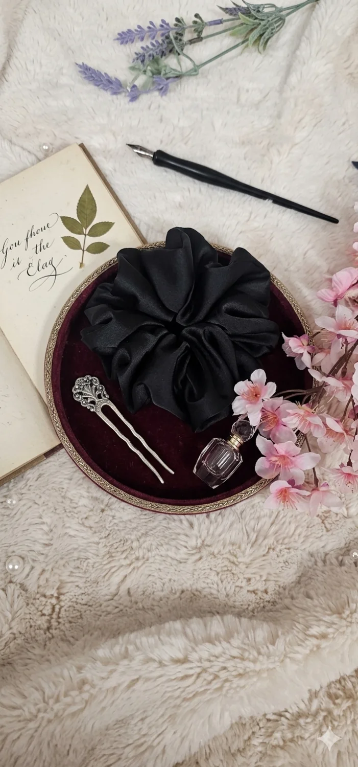 Scrunchie z dodatkiem jedwabiu standard