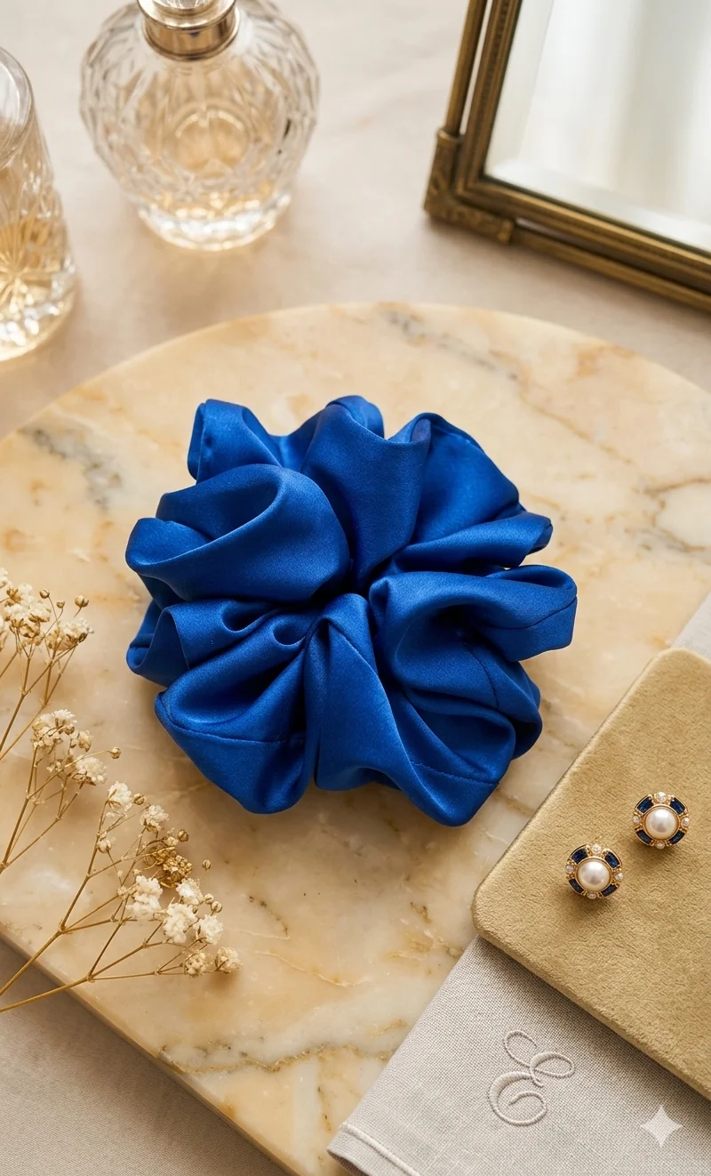 Scrunchie z dodatkiem jedwabiu standard